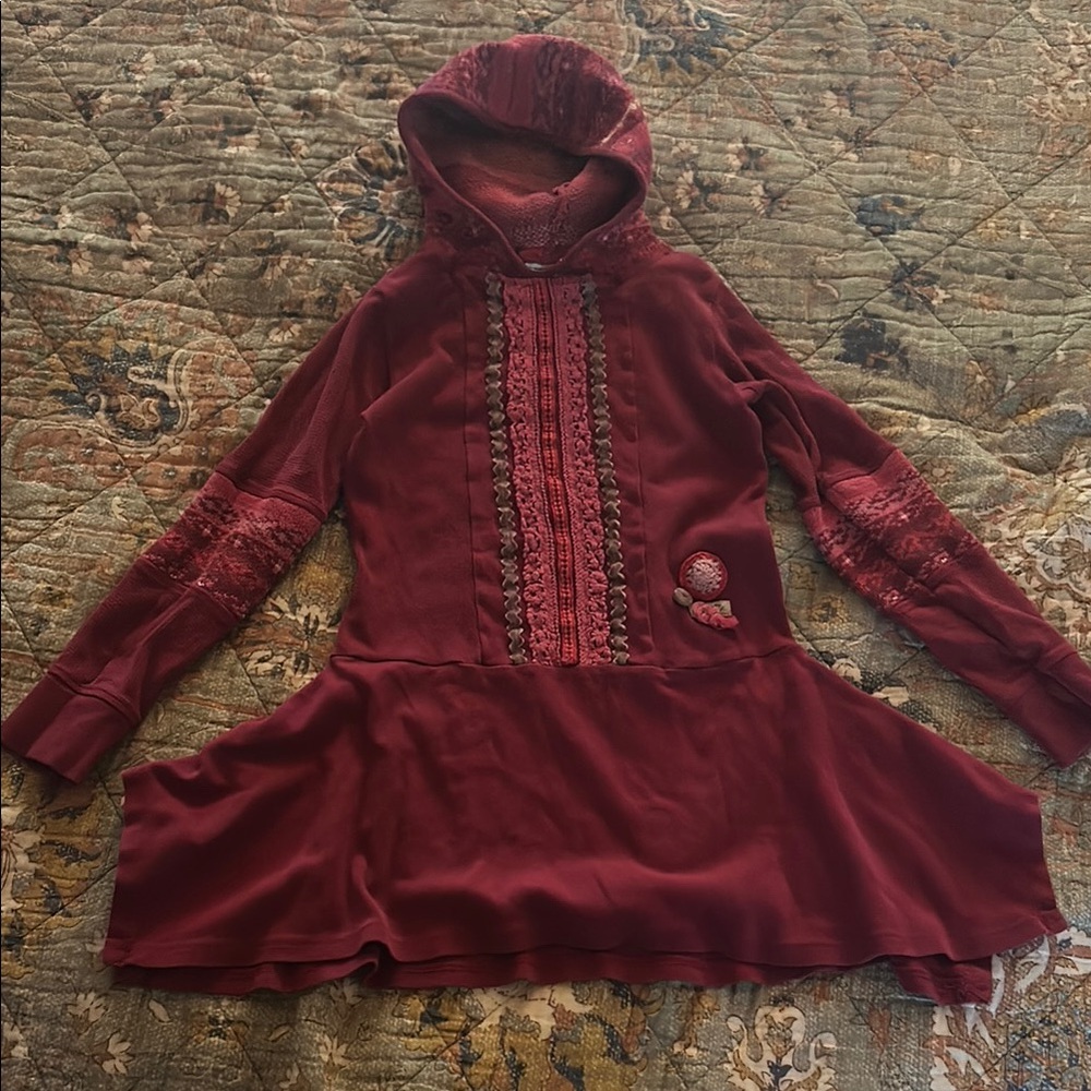 Naartjie Burgundy Kids Dress